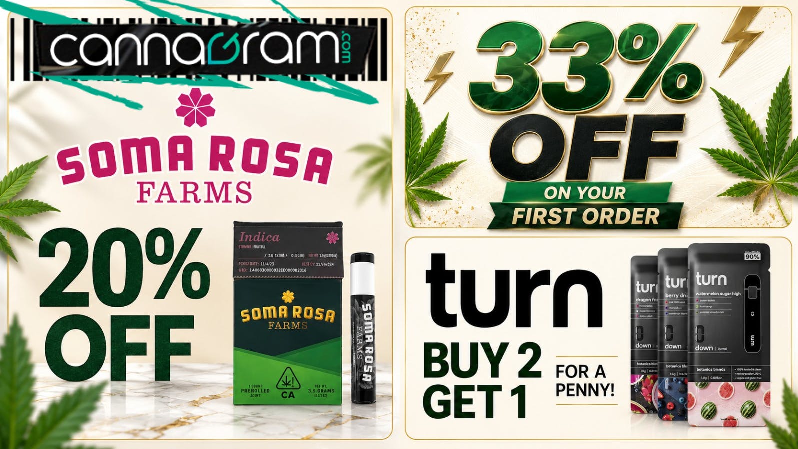 Cannagram - GraniteBay / Folsom Get 20% Off Soma Rosa 🎉