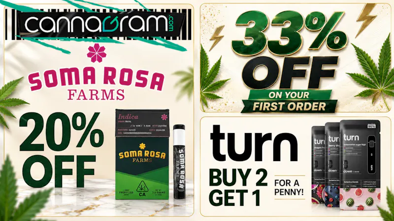Cannagram - GraniteBay / Folsom Get 20% Off Soma Rosa 🎉