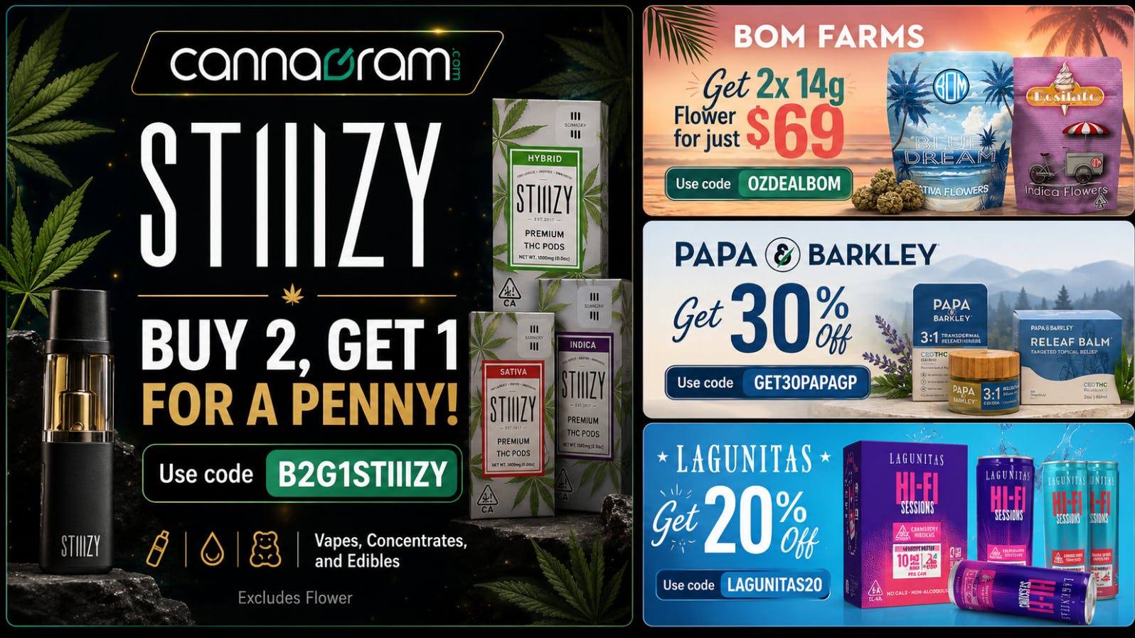 Cannagram - Roseville 🌟 Buy 2, Get 1 - Stiiizy Products 🌟