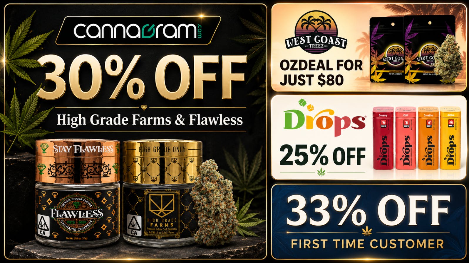 Cannagram - City of Sacramento OZ Get 2 West Coast Treez *14g Flower for only $80