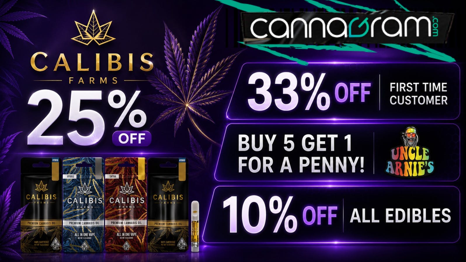 Cannagram - City of Sacramento Get 25% Off Calibis 💨