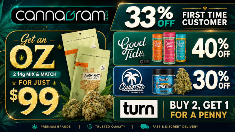 Cannagram - Roseville Get an Dime Bag OZ - $99