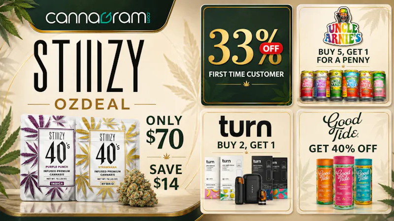 Cannagram - Citrus Heights Get 2x Stiiizy 7g Flower for just $70 (Save $14)