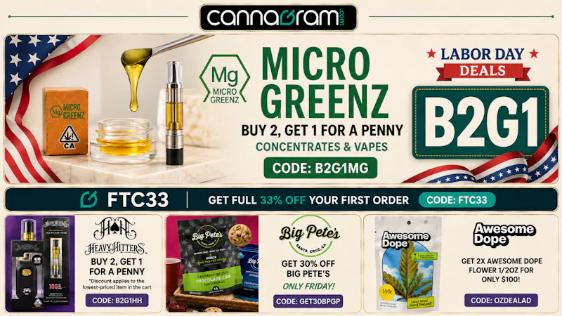 Cannagram - City of Sacramento 🚨Buy 2 Micro Greenz - Get 1 for A PENNY