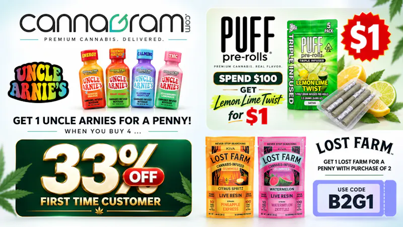 Cannagram - Arden-Arcade 🥤Buy 4 Uncle Arnie’s, Get 1 for a Penny!