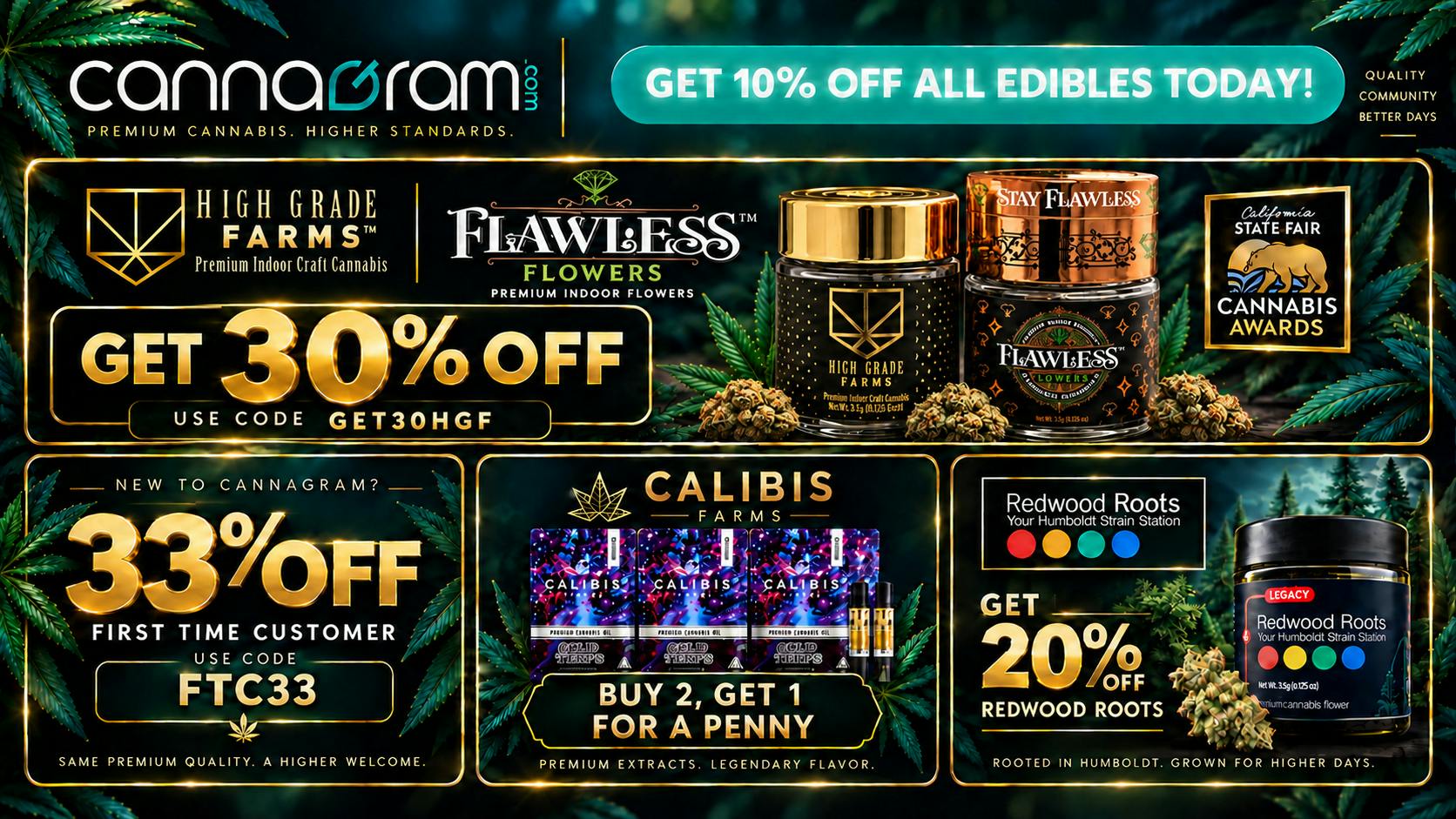 Cannagram Get 30% Off High Grade Farms