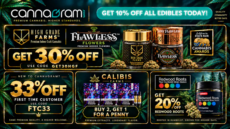 Cannagram - Citrus Heights Get 30% Off High Grade Farms