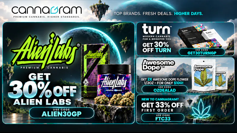 Cannagram - City of Sacramento Get 30% Off Alien Labs ⚡