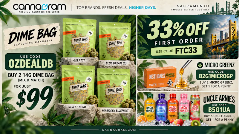 Cannagram - Roseville 🌿Get an Dime Bag OZ - $99
