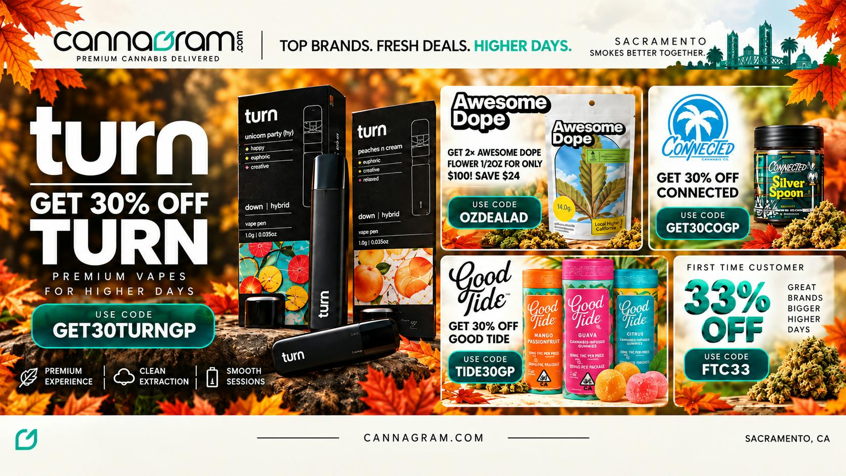 Cannagram - City of Sacramento 🌟Get 30% Off Turn🌟