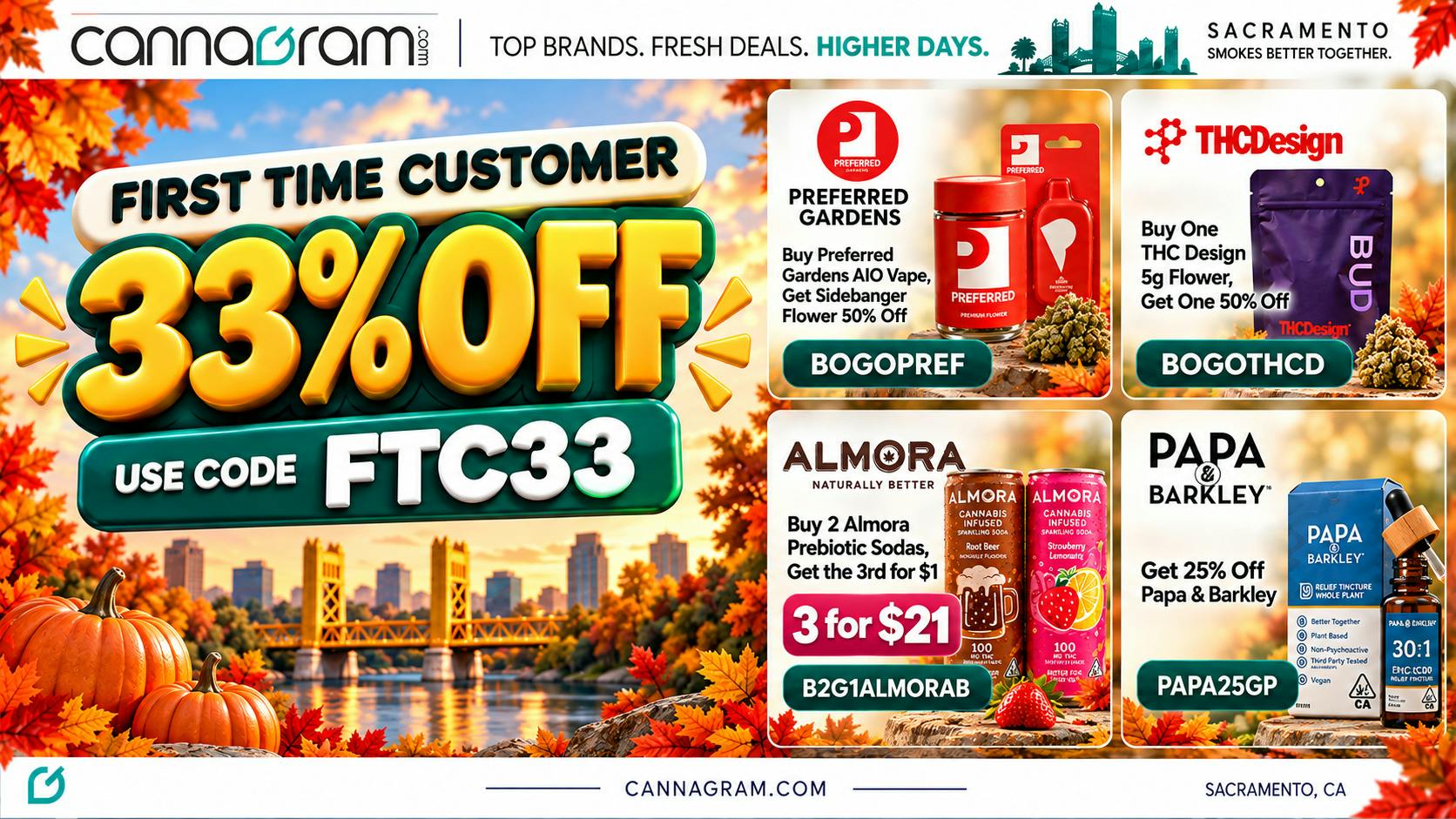 Cannagram - City of Sacramento 🔥 33% Off First Order🔥