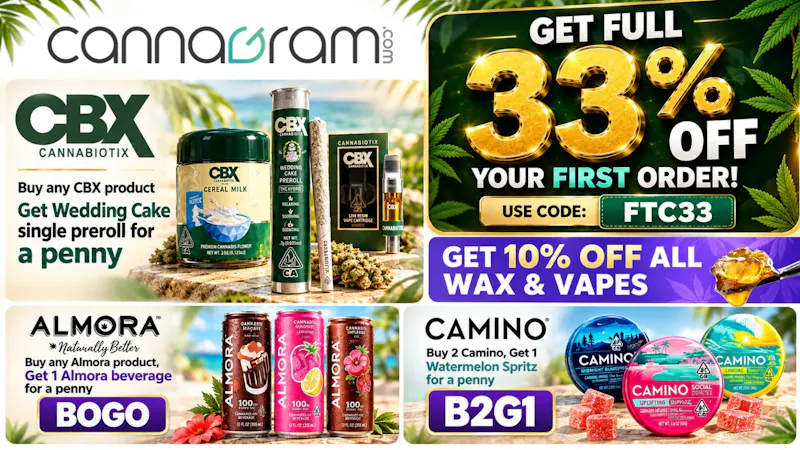 Cannagram - City of Sacramento Buy Any CBX → Get Wedding Cake Single Preroll