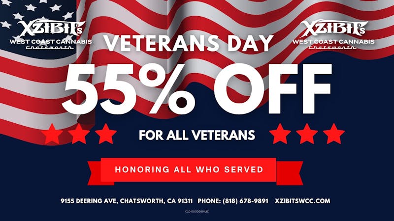 Xzibit’s West Coast Cannabis Dispensary - Chatsworth ⭐55% OFF FOR VETERANS ⭐