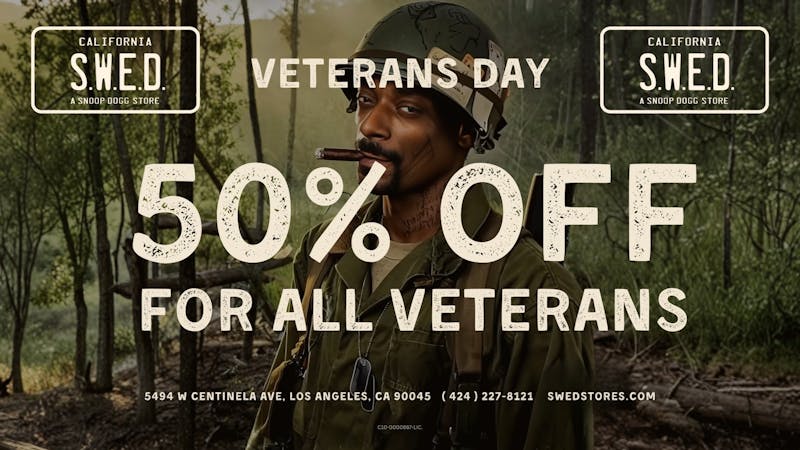 SWED A SNOOP DOGG Dispensary LAX 🎖️ 50% OFF FOR VETERANS 🎖️