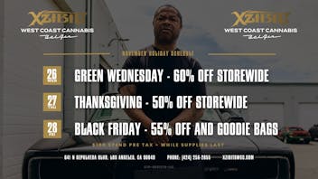 Xzibit's West Coast Cannabis Bel Air Happy Thanksgiving Week