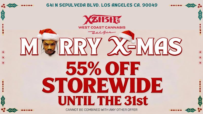 Xzibit's West Coast Cannabis Bel Air 55% OFF STOREWIDE!