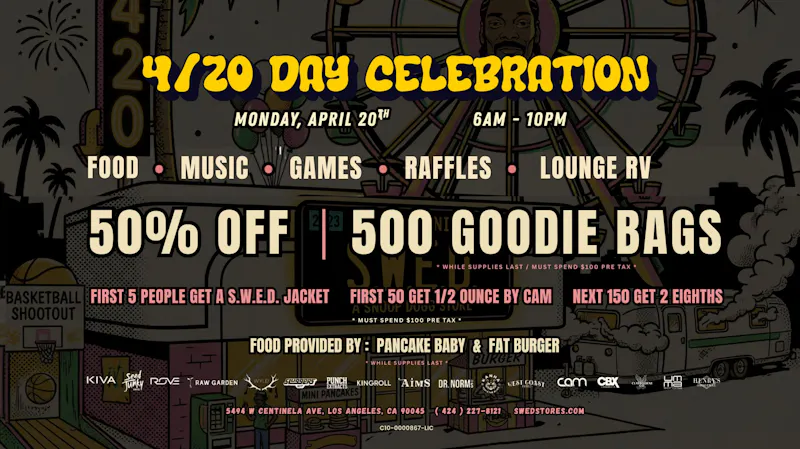 SWED A SNOOP DOGG Delivery - Venice HAPPY 420! 50% OFF STOREWIDE!
