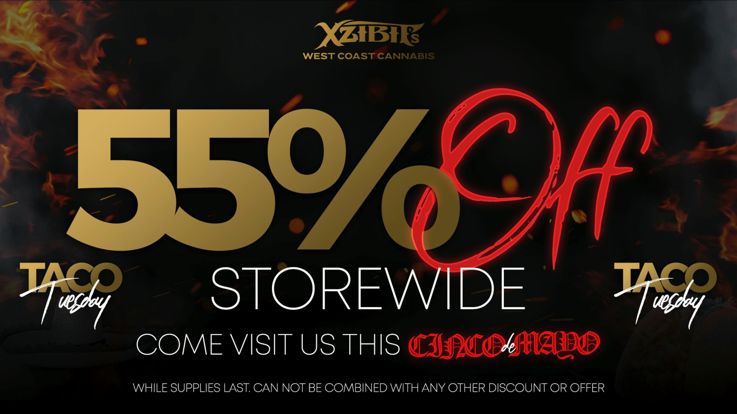 Xzibit’s West Coast Cannabis Dispensary - Chatsworth 55% OFF STOREWIDE! + TACOS