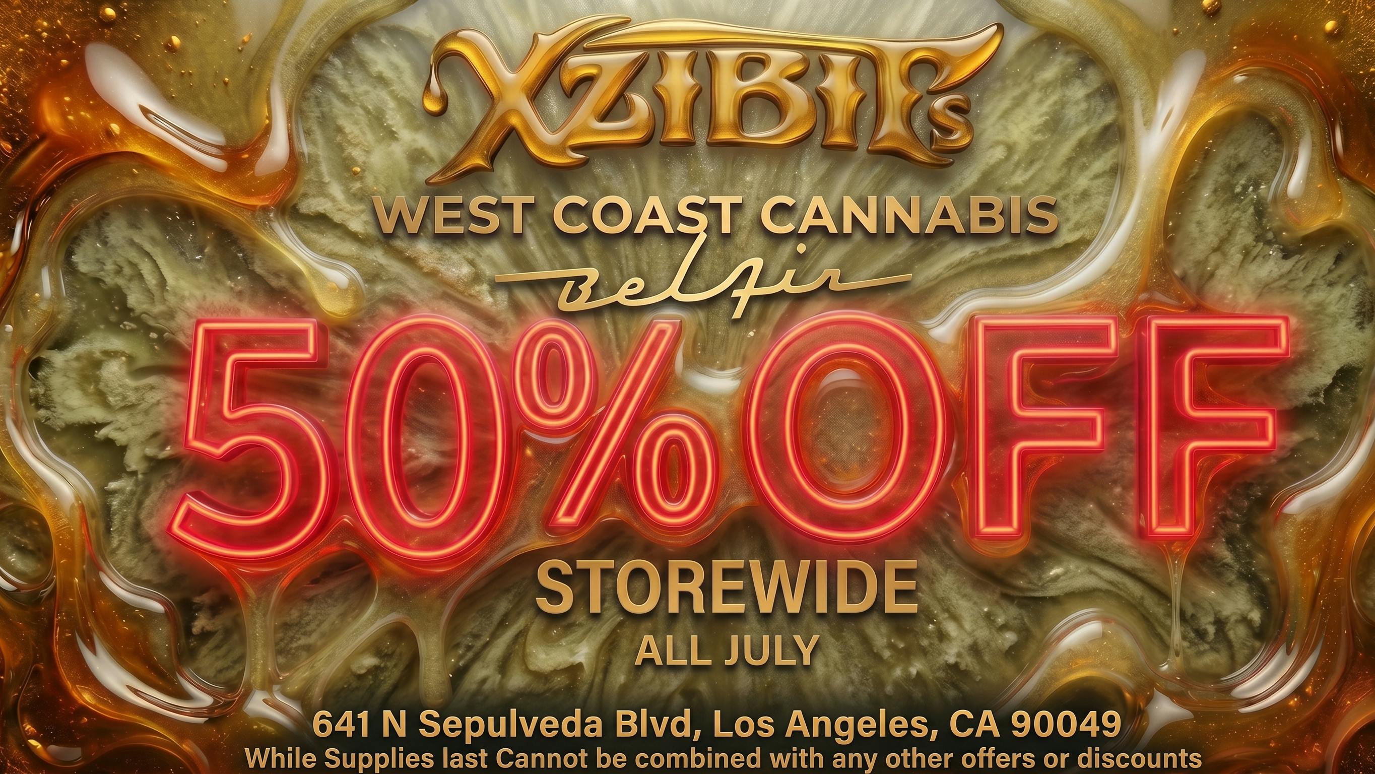 Xzibit's West Coast Cannabis Bel Air 50% OFF STOREWIDE