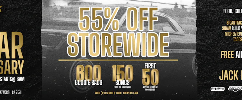 Xzibit’s West Coast Cannabis Dispensary - Chatsworth 600 GOODIEBAGS! + 55% OFF STOREWIDE!