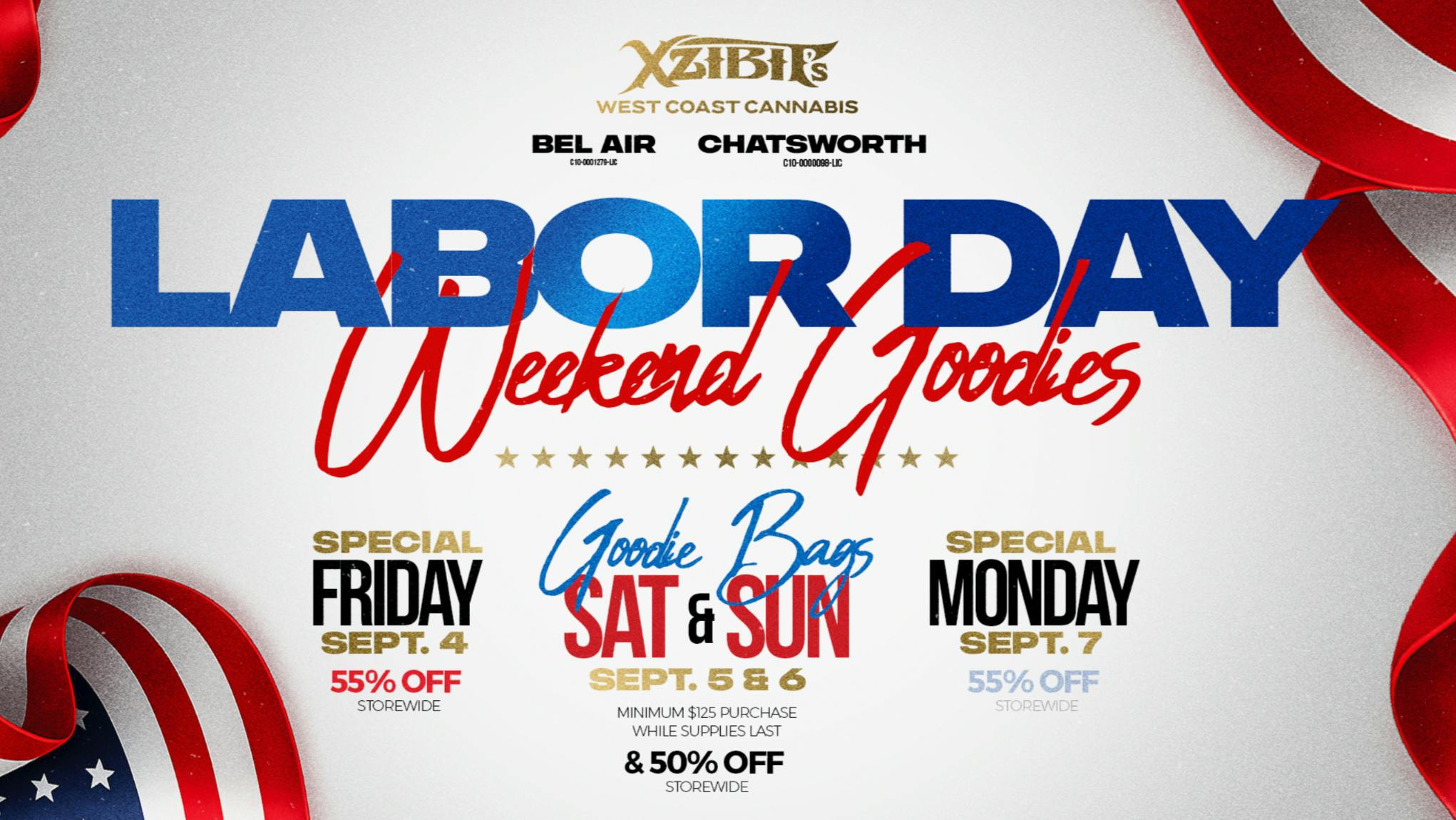 Xzibit’s West Coast Cannabis Dispensary - Chatsworth 🇺🇸LABOR DAY WEEKEND SALE! PLUS GOODIE BAGS🇺🇸