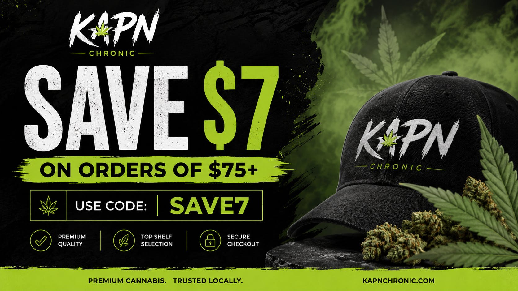 Kapn Chronic - Delivery Oshawa SAVE $7 ON ORDERS OF $75+