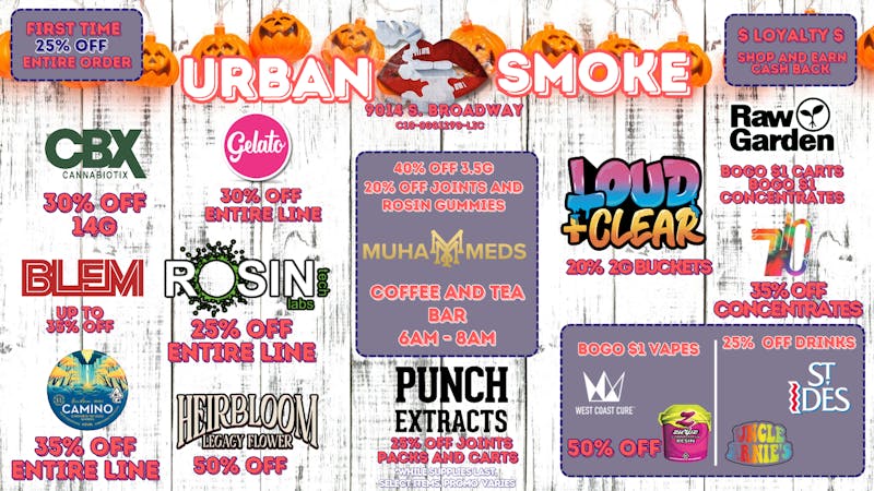 Urban Smoke TAX INCLUDED! NO HIDDEN FEES! OUT THE DOOR PRICES!