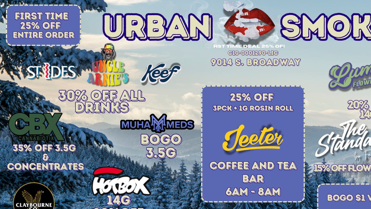 Urban Smoke TAX INCLUDED! NO HIDDEN FEES! OUT THE DOOR PRICES!