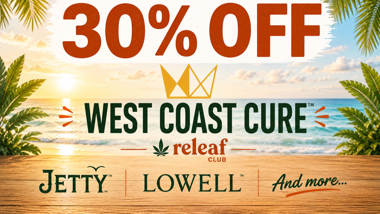 Releaf Club 30% off West Coast Cure