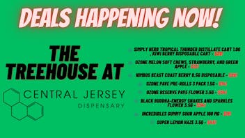 Central Jersey Dispensary The Treehouse at Central Jersey Dispensary Deals!