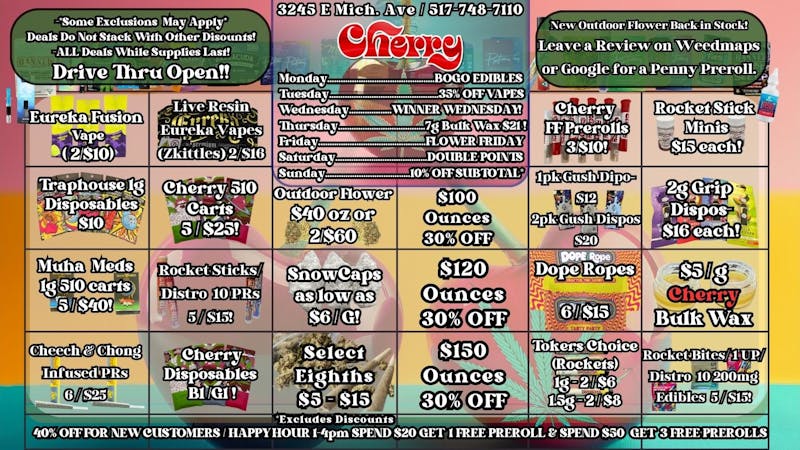Cherry Dispensary & Drive Thru ☮️🍒✌️Stay Cherry’d, Baby☮️🍒✌️