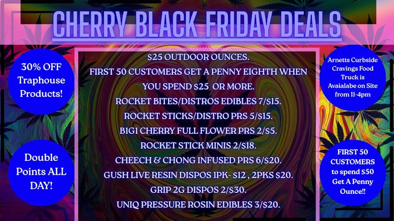 Cherry Dispensary & Drive Thru Cherry Black Friday Sale!