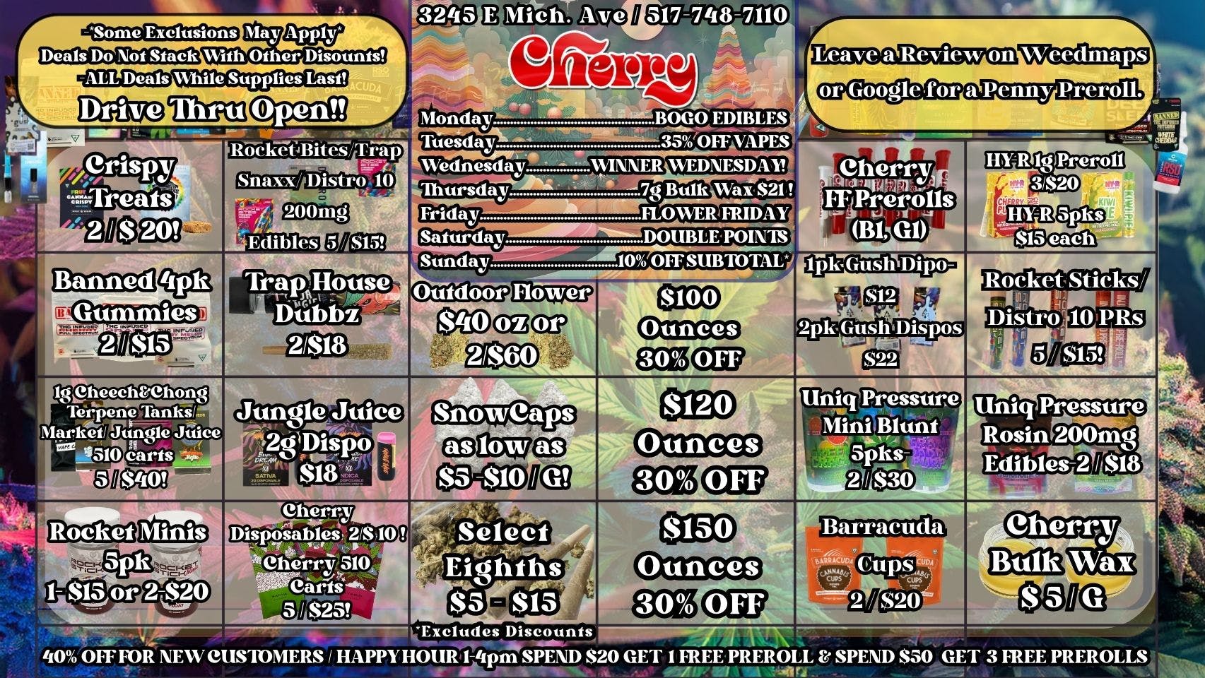 Cherry Dispensary & Drive Thru 🍃New Year, New Highs🍃