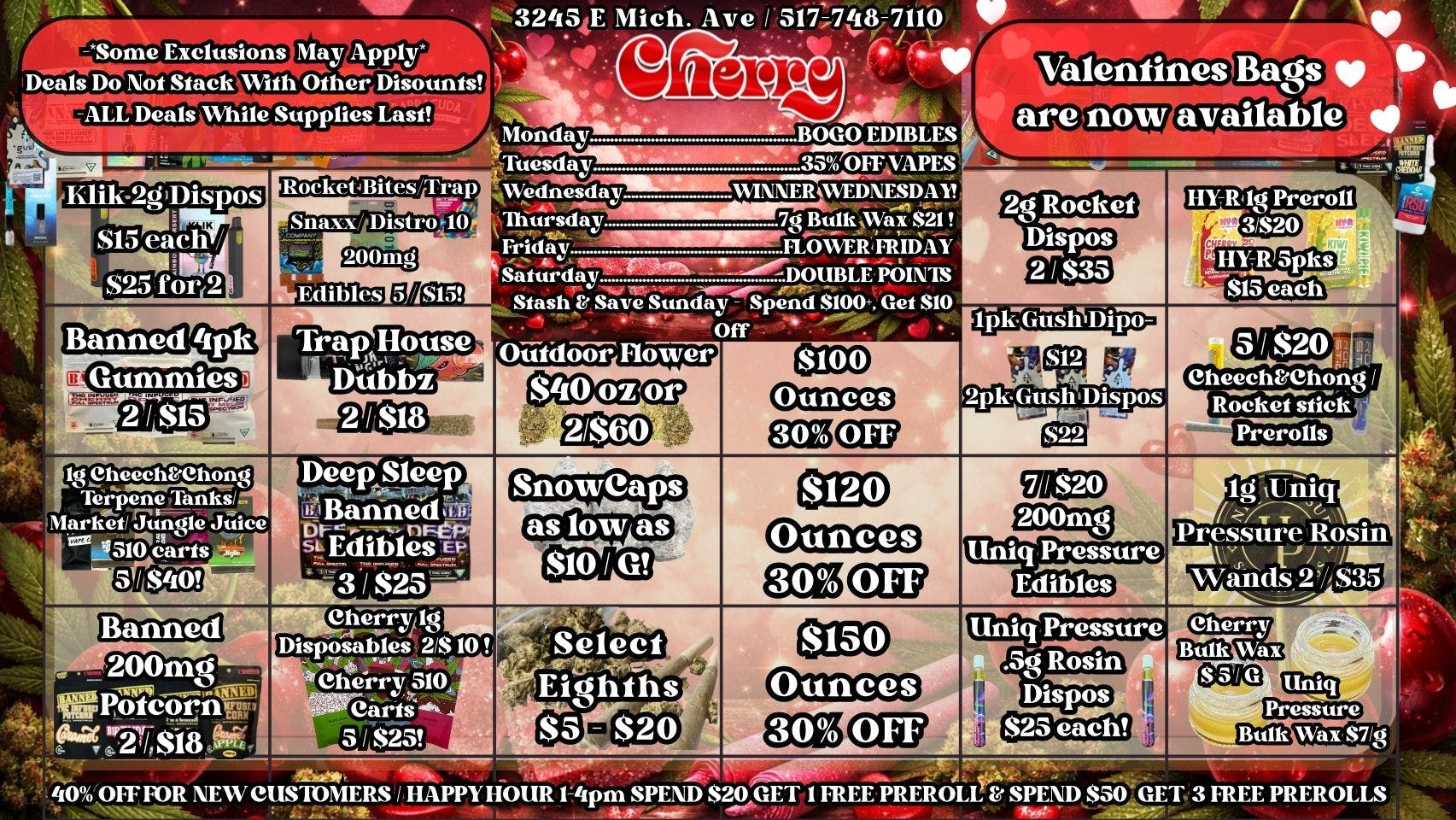 Cherry Dispensary & Drive Thru 💘Cherry Deals Made With Love (and THC) 💘