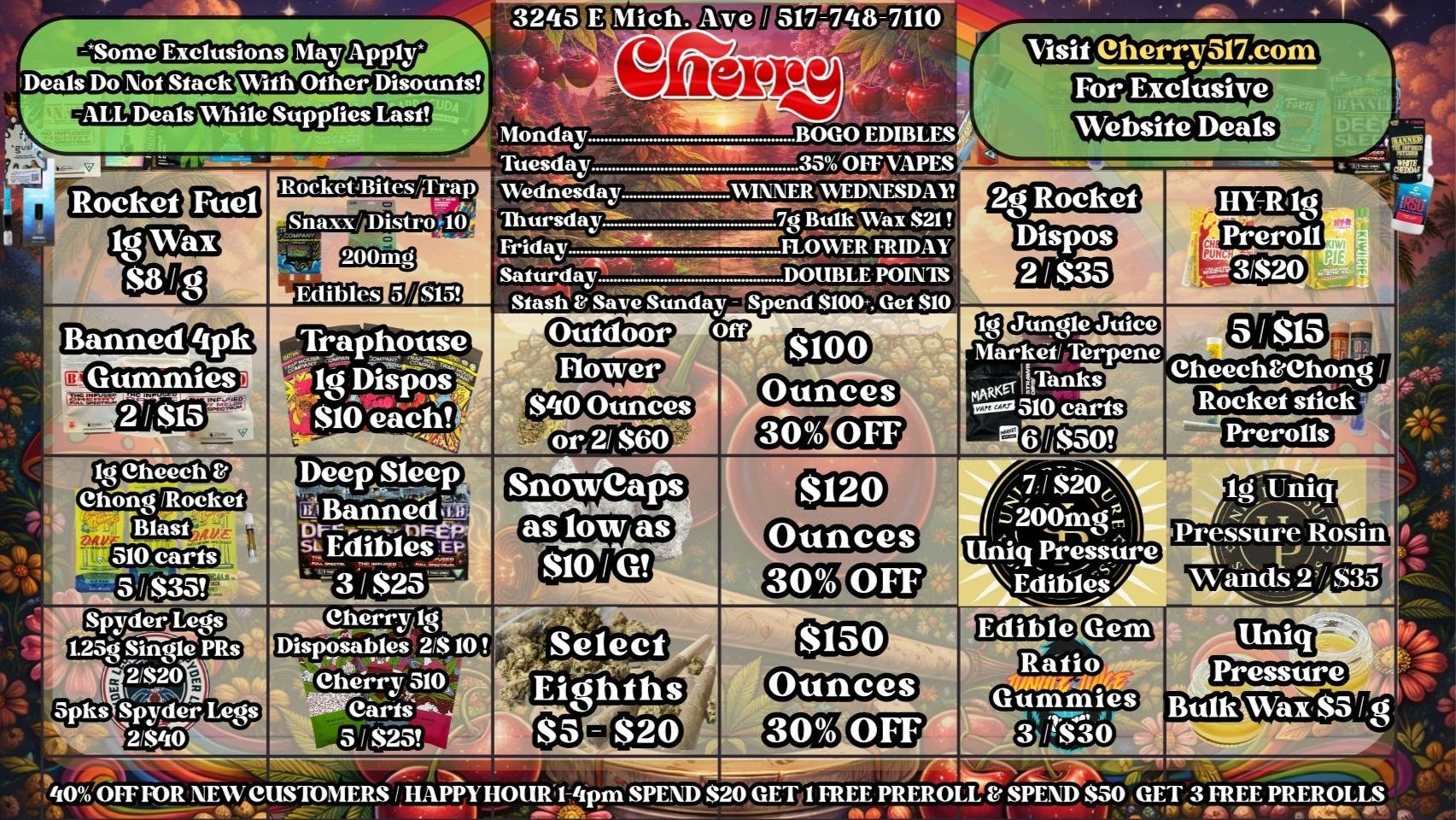 Cherry Dispensary & Drive Thru 🍒Sticky Buds & Sweet Deals🍒