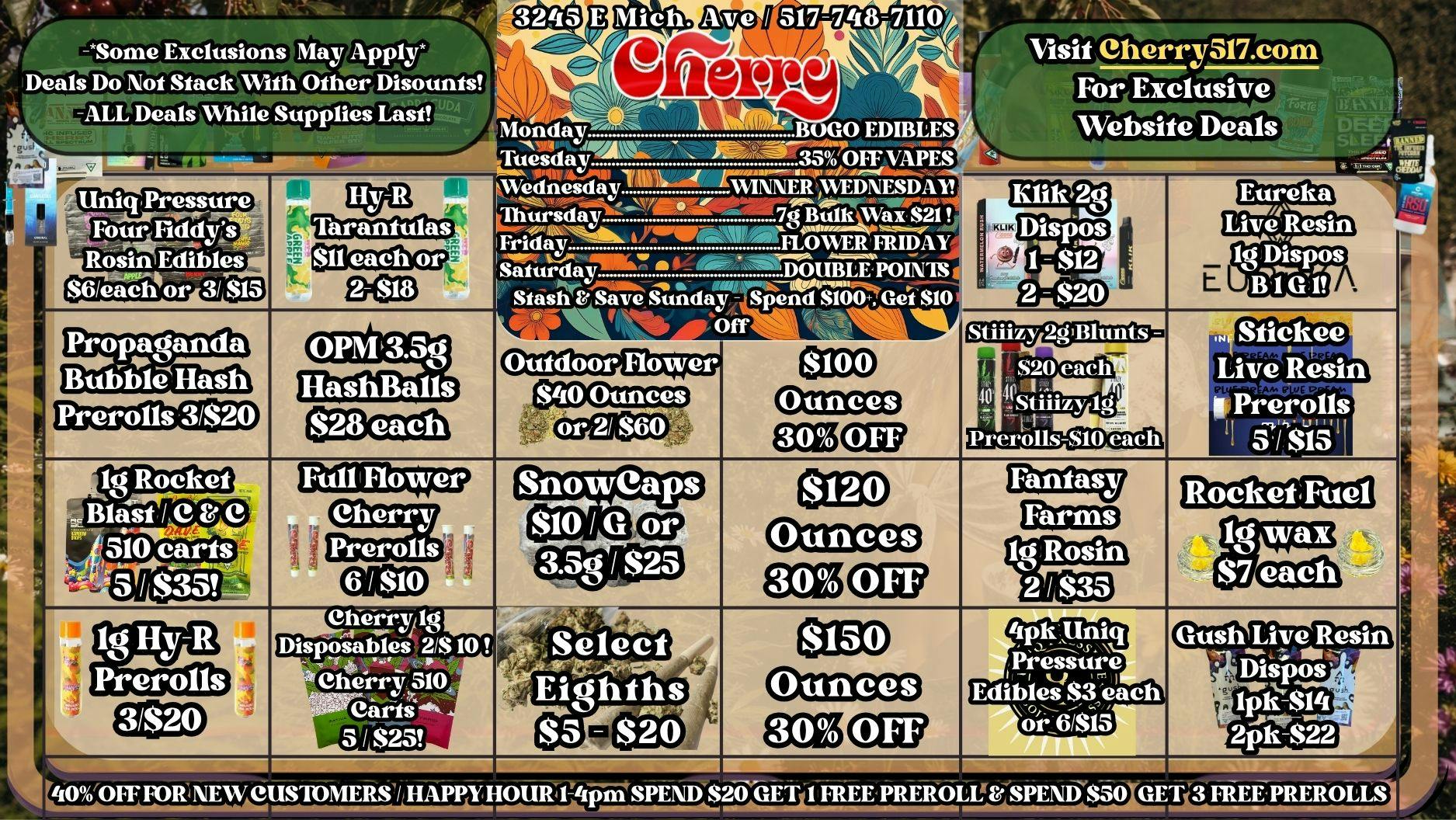 Cherry Dispensary & Drive Thru 🍒🌿Cherry’s Groovy Greens 🍒🌿