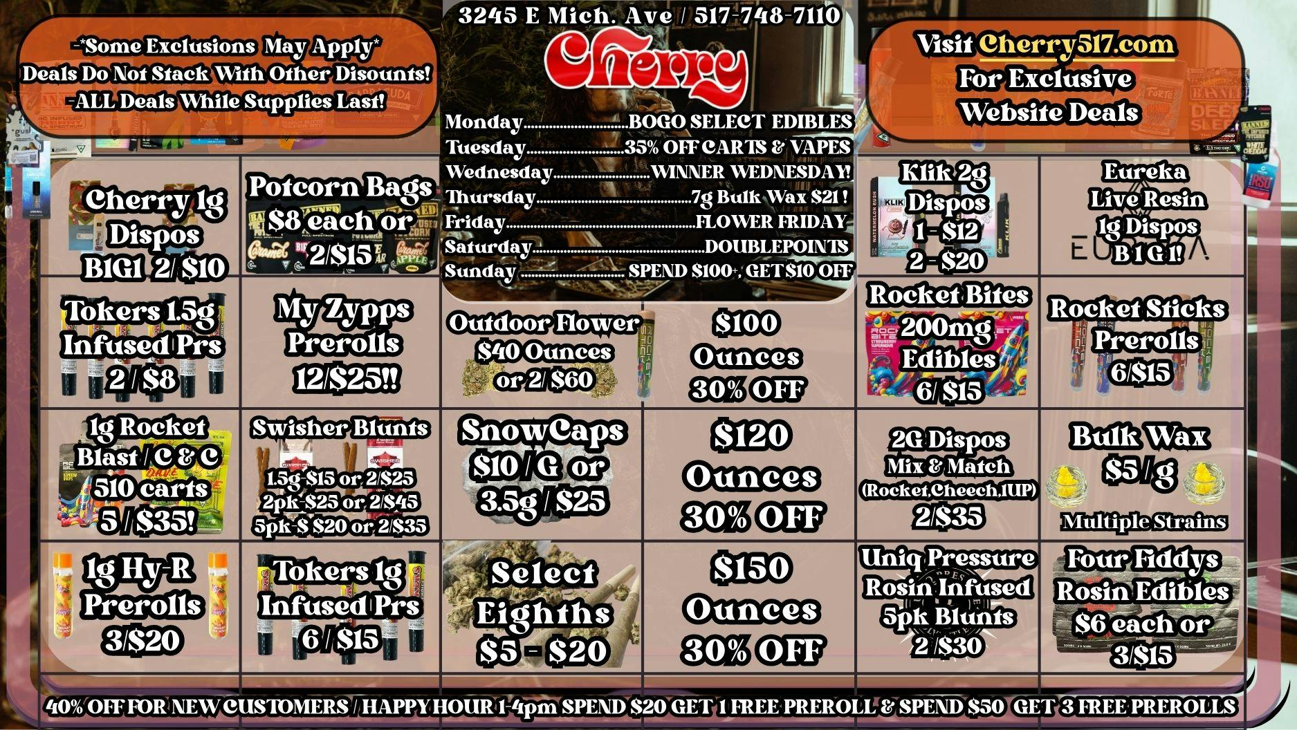 Cherry Dispensary & Drive Thru 🎤🌿The Rolling Stoned Deals🎤🌿