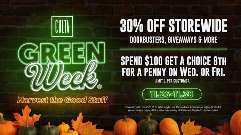 CULTA Columbia GREEN WEDNESDAY - 30% OFF
