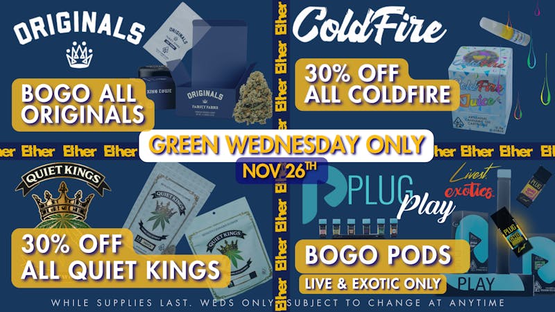 Ether GREEN WEDNESDAY DEALS