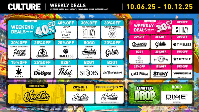 Culture Cannabis Club Marijuana and Weed Dispensary - Banning Pause, Breathe, and Recharge with Up to 40% Off