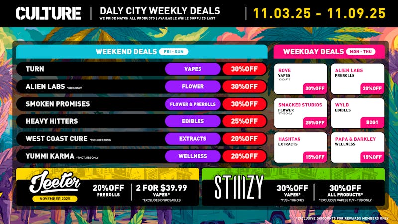 Culture Cannabis Club - Daly City Fall Back & Relax: Up to 30% Off This Week!