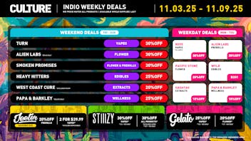 Culture Cannabis Club Marijuana and Weed Dispensary - Indio Fall Back & Relax: Up to 30% Off This Week!