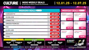 Culture Cannabis Club Marijuana and Weed Dispensary - Indio Unwrap some Holiday Cheer with up to 30% off