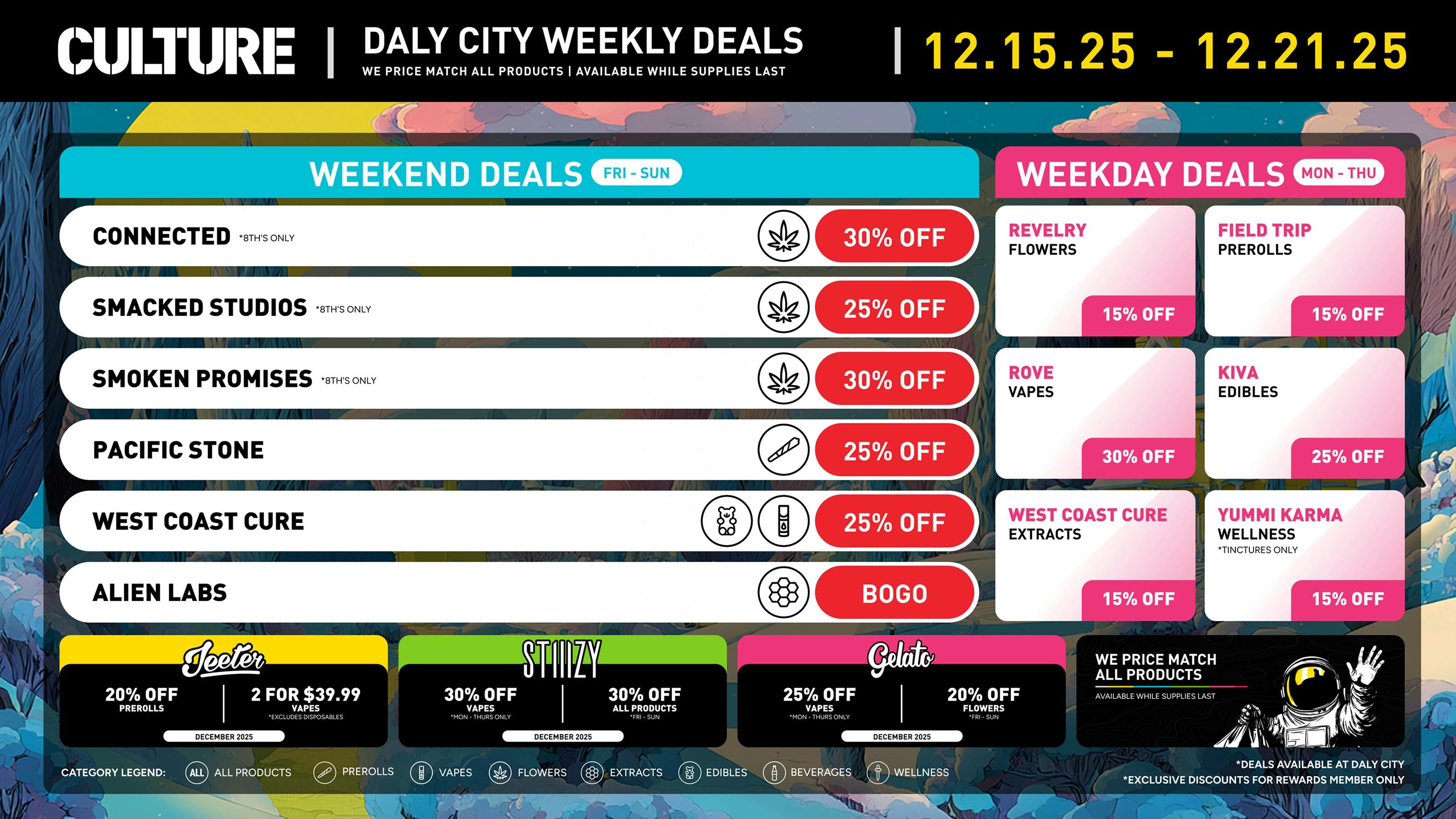 Culture Cannabis Club - Daly City Christmas Draws Closer w/ Up to 40% Off!