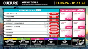 Culture Cannabis Club Marijuana and Weed Dispensary - Porterville New Year, New Routine: Up to 30% Off Deals