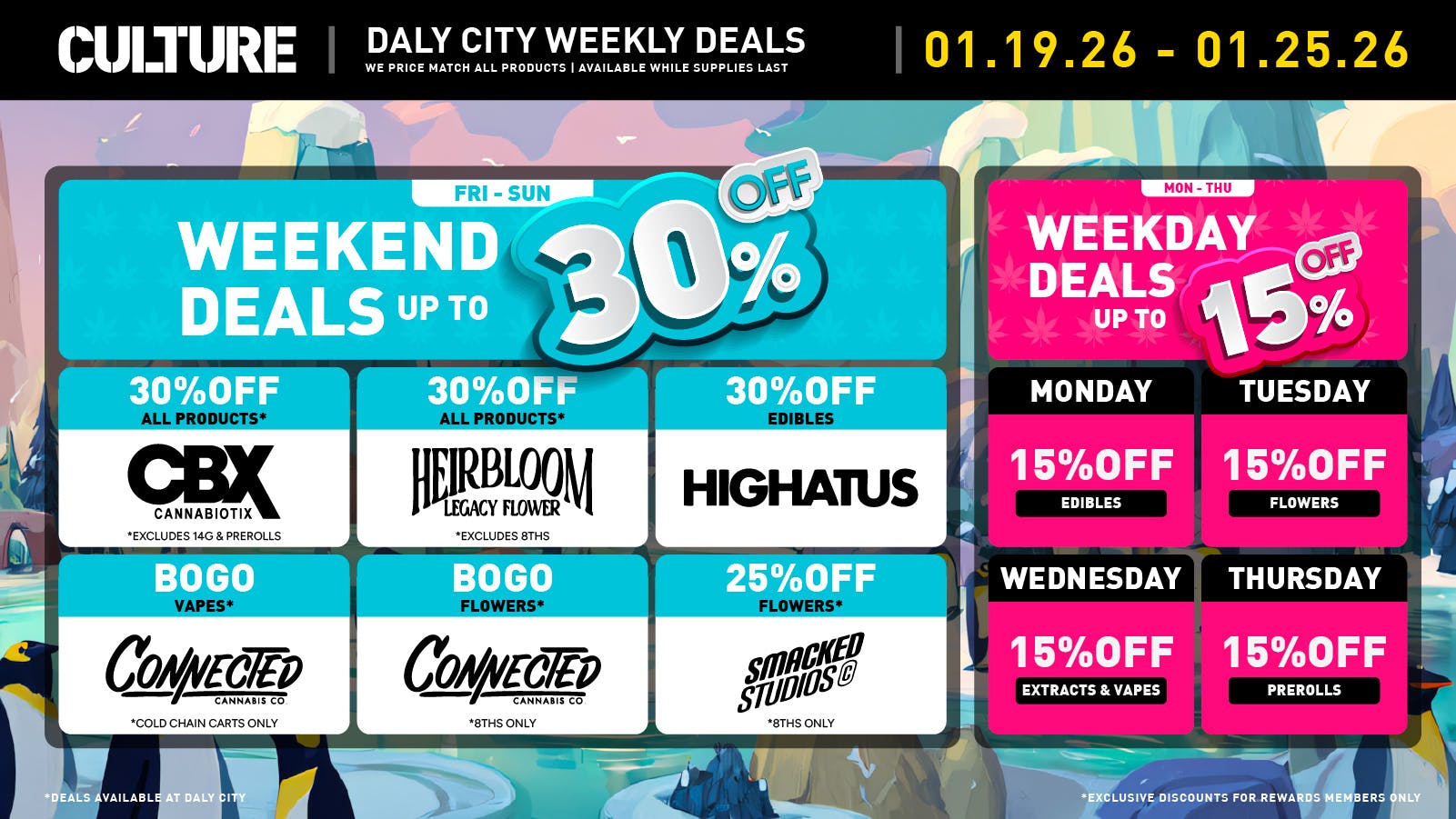 Culture Cannabis Club - Daly City Trade the Glass for the Grass this January