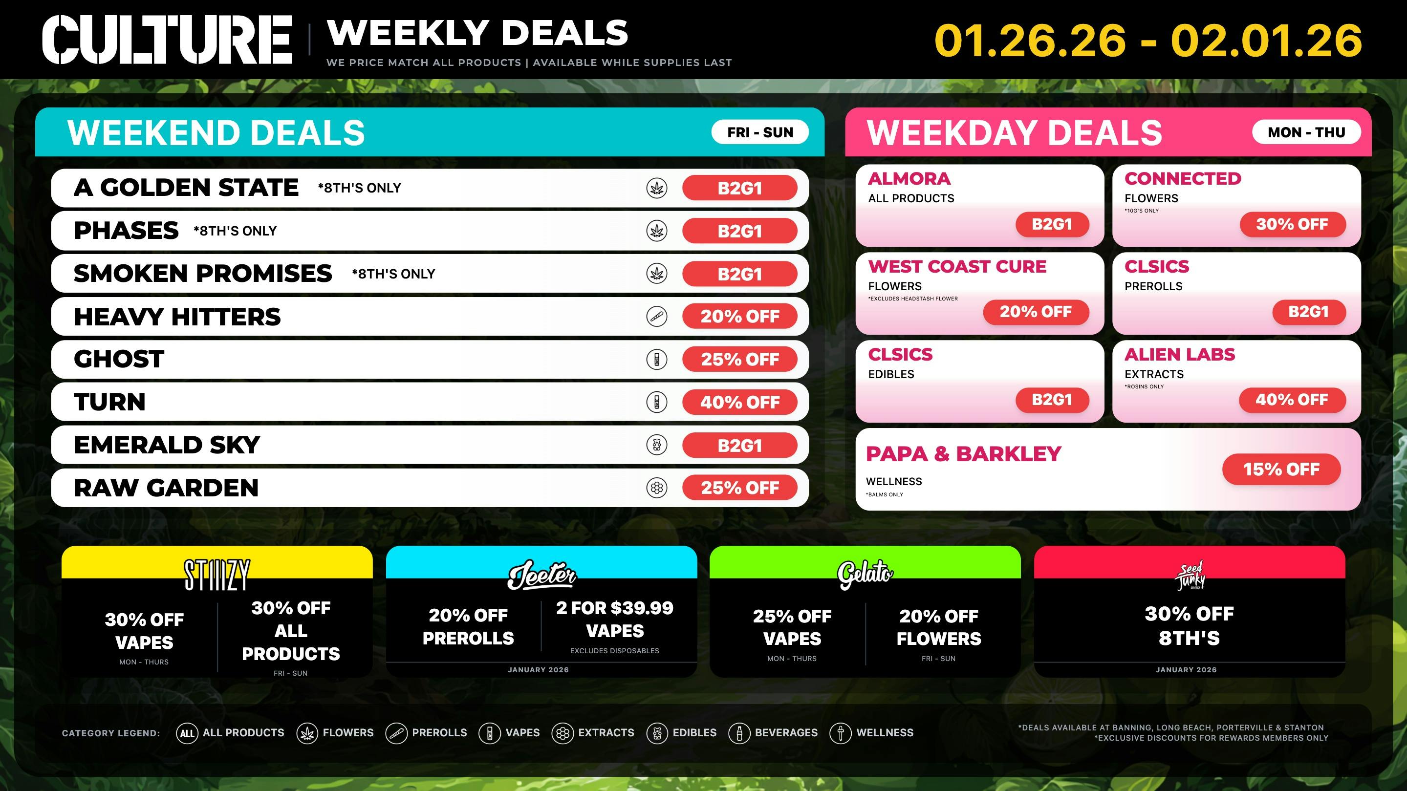 Culture Cannabis Club Marijuana and Weed Dispensary - Porterville 🔥 Up to speed: Score big (Up to 40% OFF) all week