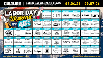 Culture Cannabis Club Marijuana and Weed Dispensary - Banning Celebrate Labor Day with B2G1, B1G1, and More!
