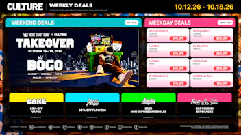 Culture Cannabis Club Marijuana and Weed Dispensary - Porterville WCC Takeover + Up to 30% Off Weekly Deals! 🔥