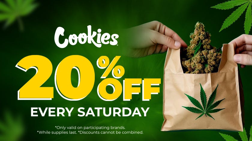 Cookies Weed Dispensary Albuquerque 20% OFF STOREWIDE EVERY SATURDAY